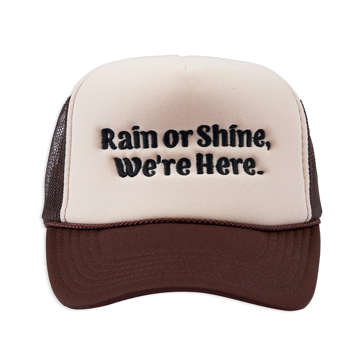RAIN OR SHINE TRUCKER HAT