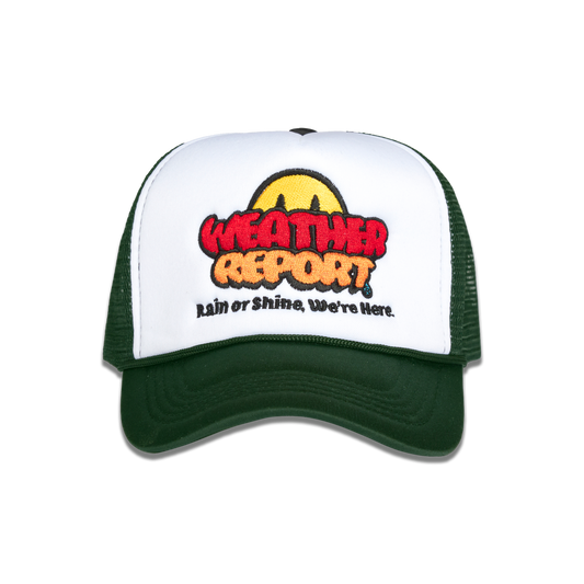 WEATHER REPORT FOREST GREEN TRUCKER HAT