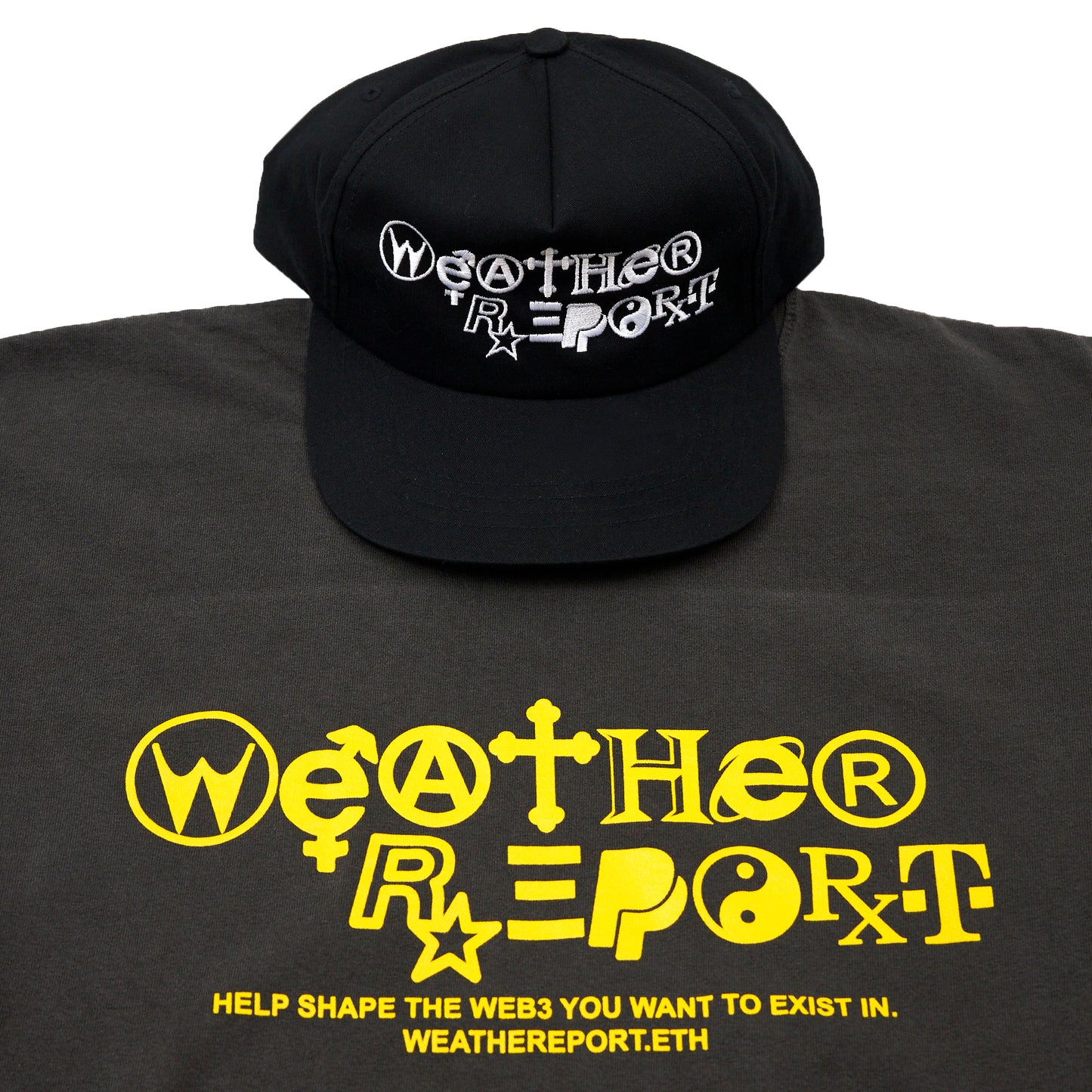 WEATHER REPORT EXIST T-SHIRT - VINTAGE BLACK